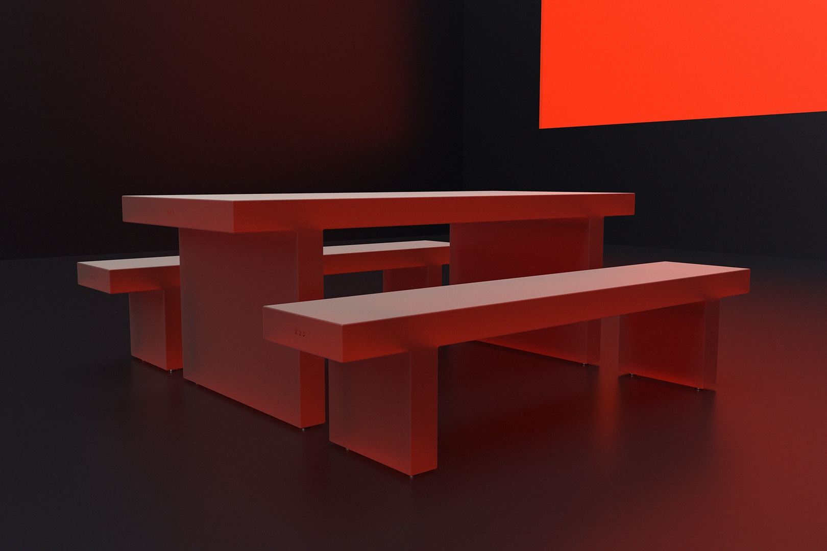 Table Set Side View @object_designer